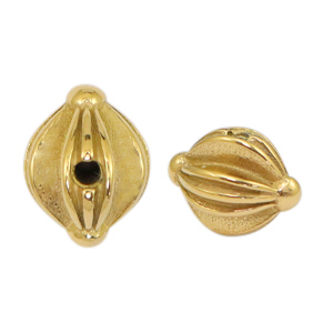 Perles en acier Inox d&eacute;co Dor&eacute;