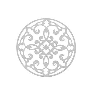 Breloques en acier Inox boh&egrave;mes 28mm Argent&eacute;