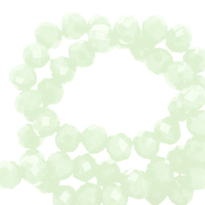 Perles &agrave; facettes 3x2mm disque Heishi Vert menthe