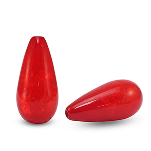 Perles Polaris Elements en forme de goutte Polmo Rouge de baies