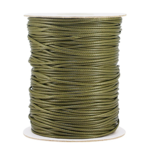 Fil macram&eacute; tress&eacute; 1.5mm Vert mousse