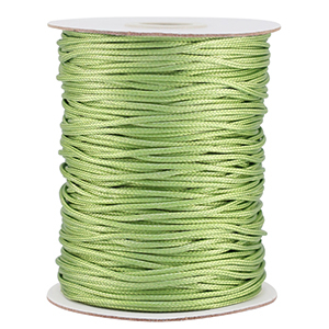 Fil macram&eacute; tress&eacute; 1.5mm Vert printemps