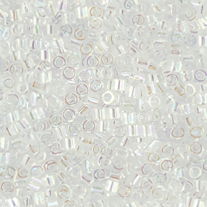 Perles Miyuki d&eacute;licas 15/0 Crystal AB DBS0054