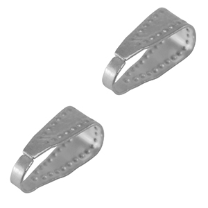 Appr&ecirc;ts en acier inox b&eacute;li&egrave;re sans anneau Argent&eacute;