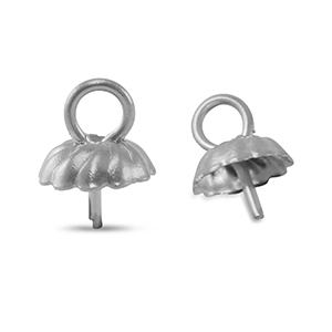 Appr&ecirc;ts en acier inox embout pour perles Argent&eacute;