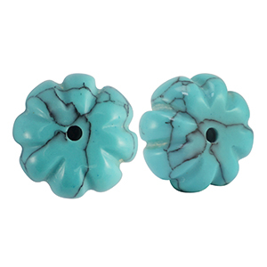 Pierres naturelles perles Calcite fleur Turquois