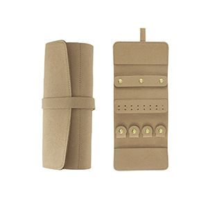 Trousse &agrave; bijoux de voyage petite Taupe