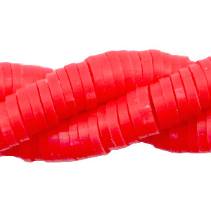 Perles Katsuki 4mm Rouge flamme