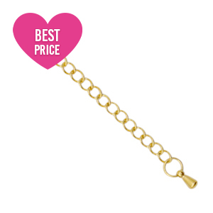 Appr&ecirc;ts en acier inox cha&icirc;nette d'extension goutte Dor&eacute;