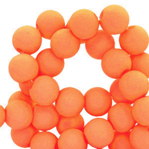 Perles acryliques 8 mm Orange
