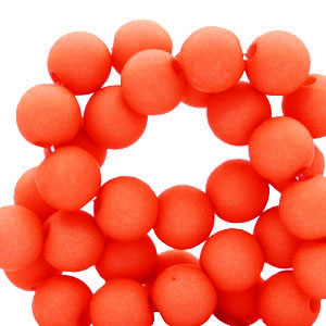 Perles acryliques 6 mm Rouge