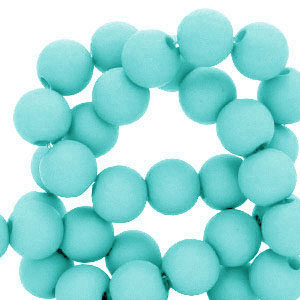 Perles acryliques 6 mm Bleu ciel