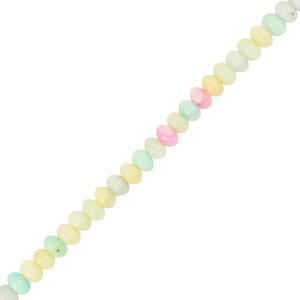 Perles coquillage rondelles Pastel multicolore