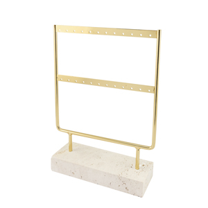 Pr&eacute;sentoir bijoux pour boucles d'oreilles Natural-dor&eacute;