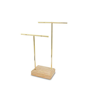 Pr&eacute;sentoir bijoux pour boucles d'oreilles Natural-dor&eacute;