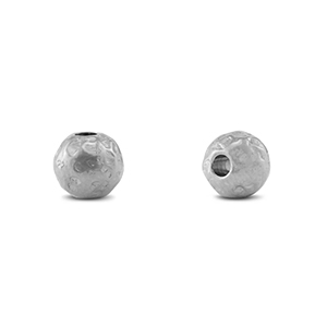 Perles en acier inox 6mm Argent&eacute;