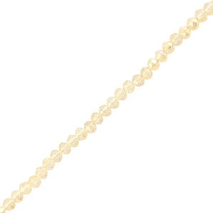 Perles &agrave; facettes 3x2mm disque Heishi Champagne clair