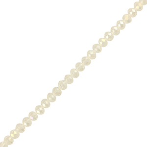 Perles &agrave; facettes 3x2mm disque Heishi Transparent