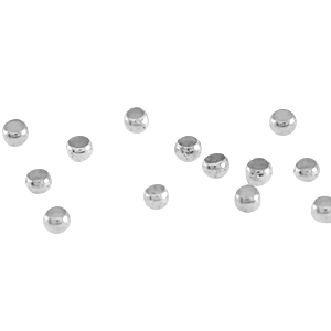 M&eacute;tal DQ perles &agrave; &eacute;craser 2.0mm argent&eacute; antique (sans nickel)