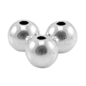 Perles en m&eacute;tal DQ 4mm Argent&eacute; antique (sans nickel)