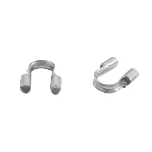Appr&ecirc;ts en m&eacute;tal DQ wire guardian / protection pour fil 5mm (&Oslash;0.56mm) Argent&eacute; antique (sans nickel)