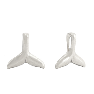 Breloques en m&eacute;tal DQ queue de baleine Argent&eacute; antique (sans nickel)