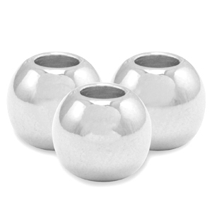 Perles en m&eacute;tal DQ 3mm Argent&eacute; antique (sans nickel)