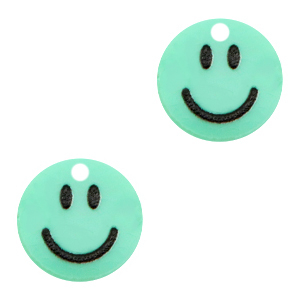 Breloques Plexx smiley Vert menthe