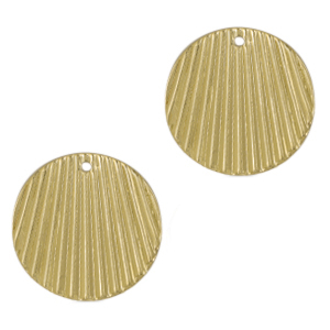 Breloques en m&eacute;tal DQ 21mm Dor&eacute; (sans nickel)