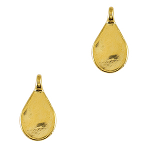 Breloques en m&eacute;tal DQ goutte Dor&eacute; (sans nickel)