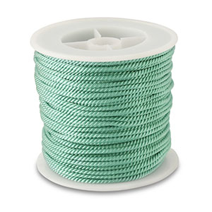 Cordon tendance 2mm Vert oc&eacute;an