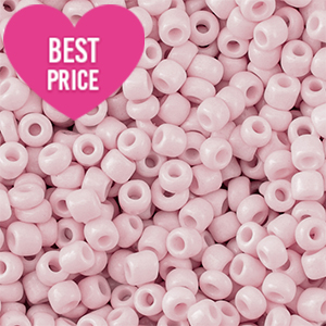 Perles de rocailles 12/0 (2mm) Rose clair