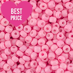 Perles de rocailles 12/0 (2mm) Rose