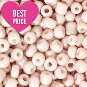 Perles de rocailles 6/0 (4mm) Rose fleurs de printemps