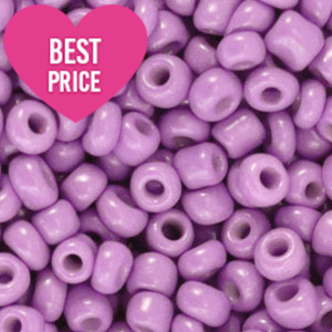 Perles de rocailles 12/0 (2mm) Violet orchid&eacute;e