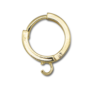 M&eacute;tal TQ laiton cr&eacute;oles avec anneau Dor&eacute;