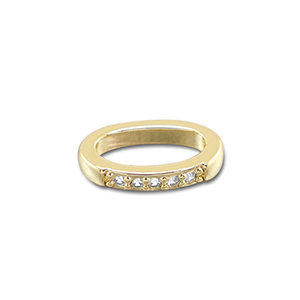 M&eacute;tal TQ laiton breloques ovale Dor&eacute;