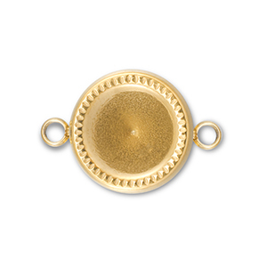 BY31&reg; Connecteur en acier Inox avec serti pour SS39 chaton Dor&eacute;