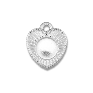 BY31&reg; Breloques en acier Inox avec serti pour SS30 flatback Argent&eacute;