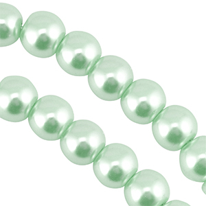 Perles en verre 4mm Pastel vert menthe