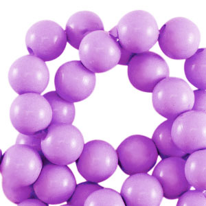 Perles acryliques 10 mm brillant Violet lavande