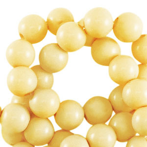 Perles acryliques 8 mm brillant Jaune jonquille