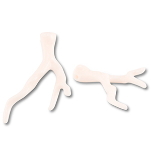 Pendentifs acryliques corail Blanc cass&eacute;