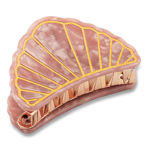 Accessoires pour cheveux pince &agrave; cheveux coquille Rose vintage-dor&eacute;