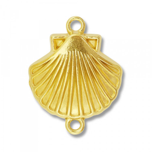 Connecteur en acier Inox coquille Dor&eacute;