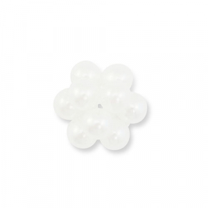 Pendentifs en perles fleur Blanc