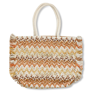 BY31&reg; Sac de plage Beige-marron-dor&eacute;