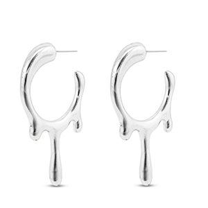 Appr&ecirc;ts en m&eacute;tal DQ boucles d'oreilles Argent&eacute; antique (sans nickel)