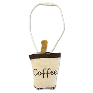 Pendentifs accroche-regard "Coffee" Beige-marron