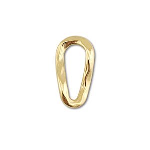 Appr&ecirc;ts en acier Inox connecteur ovale Dor&eacute;